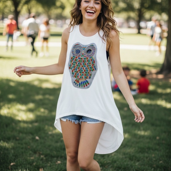Owl Tank Top - Picture 1 of 2